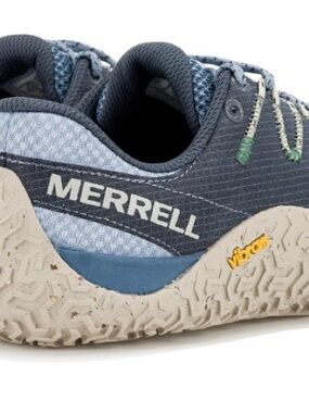 Merrell women’s Steel Blue and Light Blue Trail glove Vibram Eco Step size 9